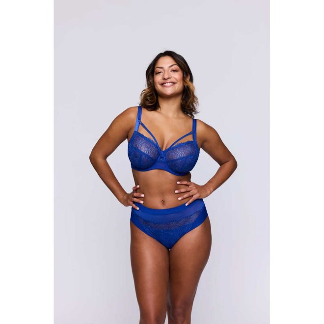 ΣΟΥΤΙΕΝ FULL CUP 0163180BPT MAXI SLIP 0563181BPT SOPHORA BLUE PRINT PRIMA DONNA 